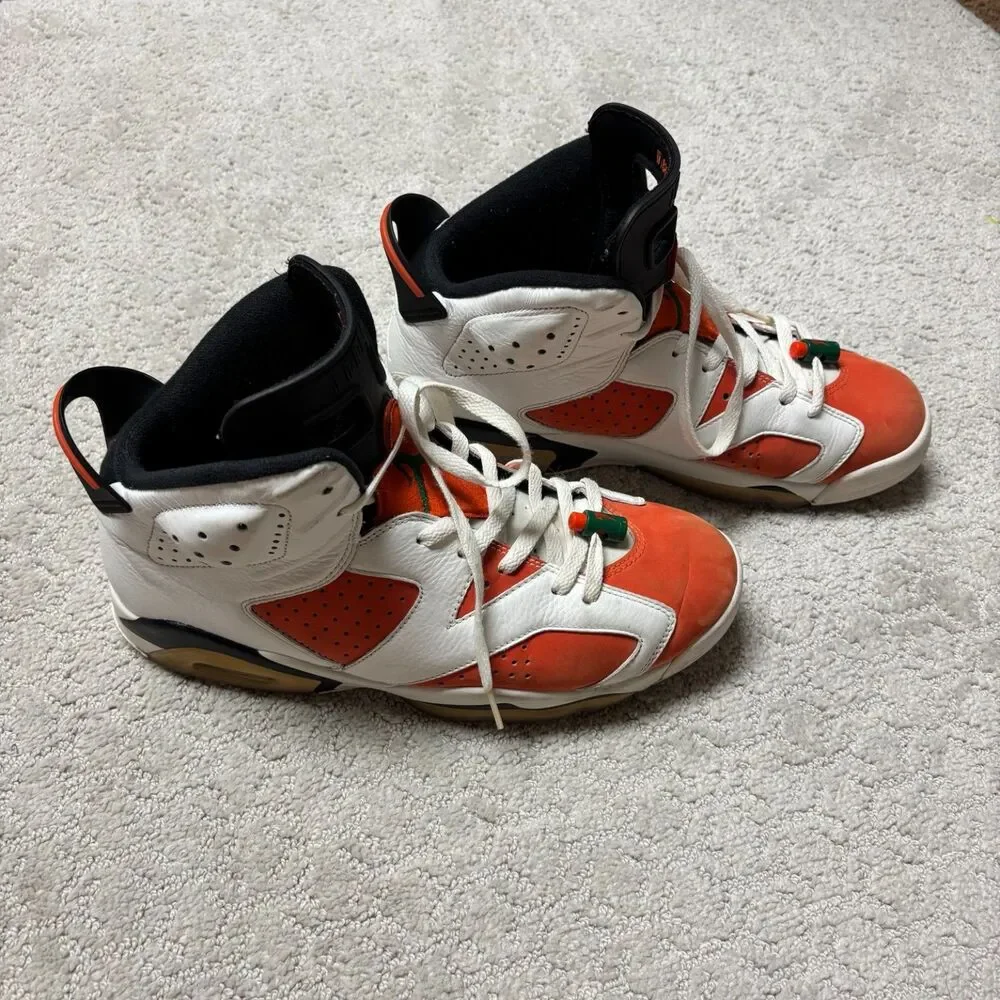 Air Jordan 6 Retro Gatorade Like Mike White Orange Size 10.5 No Box